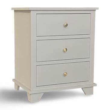 Archbold Furniture Company Portland 3-Drawer Nightstand in Sand Dollar and Golden Pecan, , large
