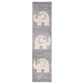 Safavieh Carousel CRK165 2" x 8" Grey and Ivory Kids Runner, , large