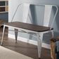 Lumisource Oregon Bench in Espresso and White, , large