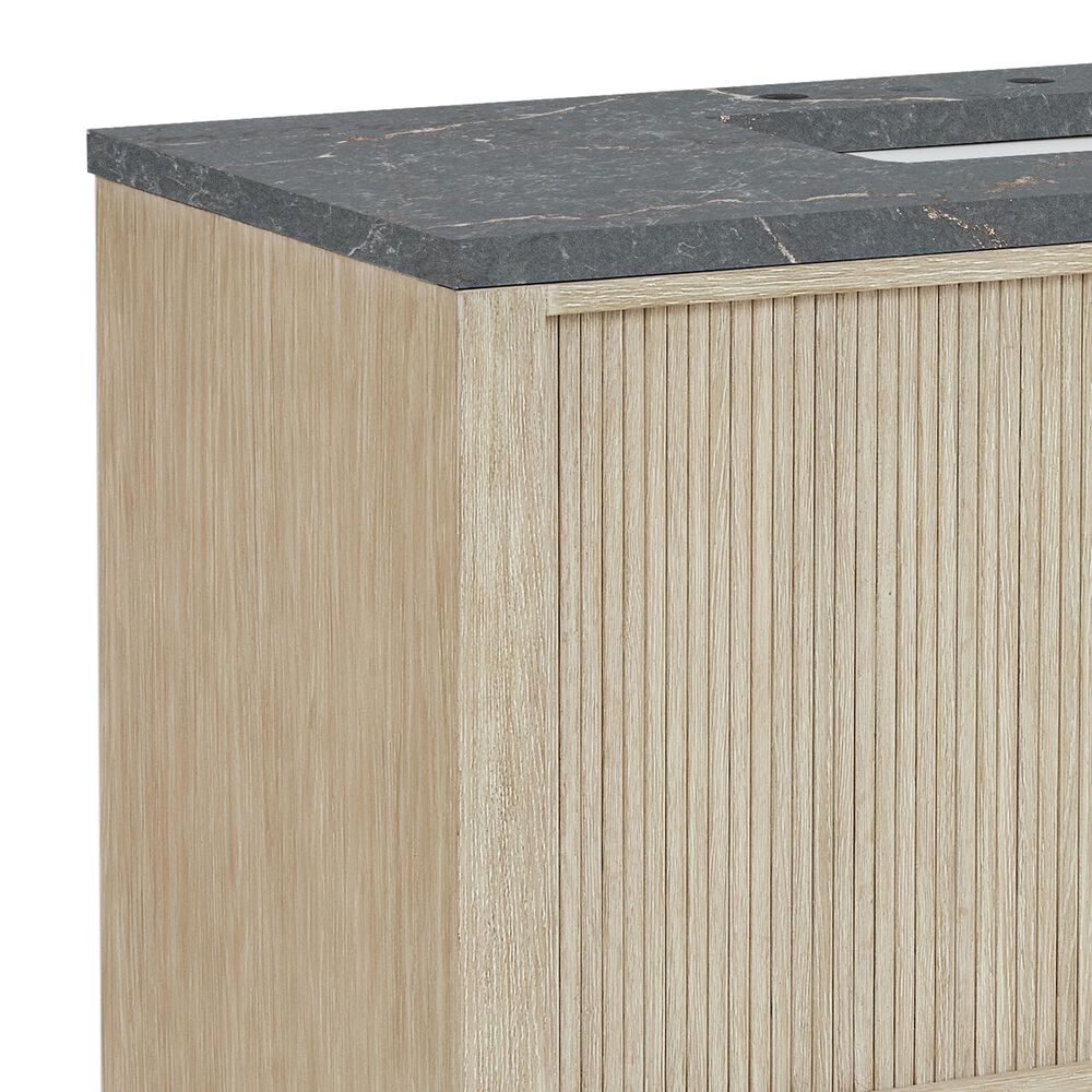 James Martin Vanities Marigot Single 48&quot; Single Vanity in Sun-washed Oak with 3 cm Parisien Bleu Quartz Top, , large