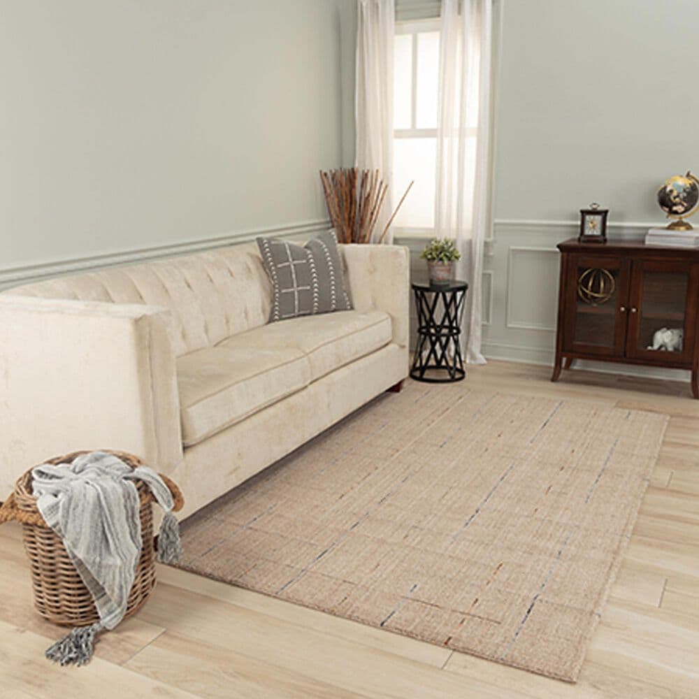 RIZZY Kiki 5&#39;0&quot; x 7&#39;6&quot; Light Brown and Beige Area Rug, , large