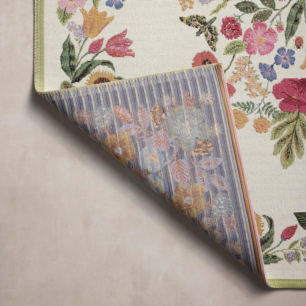 Rifle Paper Co Perennial Blossom 2&#39;5&quot; x 3&#39;11&quot; Cream Area Rug, , large