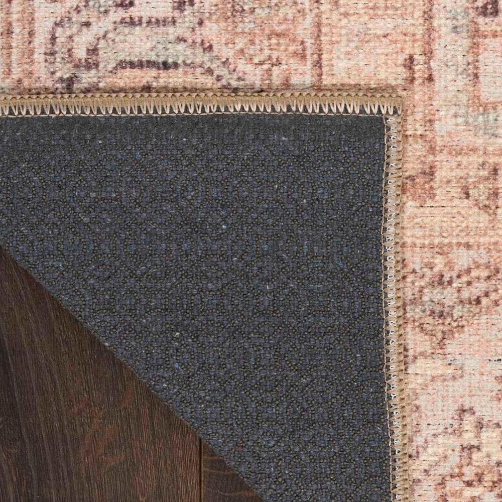 Nourison Vintage Washables Coral and Mint 2' x 6' Runner, , large