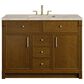 James Martin Bellshire 48" Single Bathroom Vanity in Honey Oak with 3 cm Tajnar Eclos Top and Rectangular Sink, , large