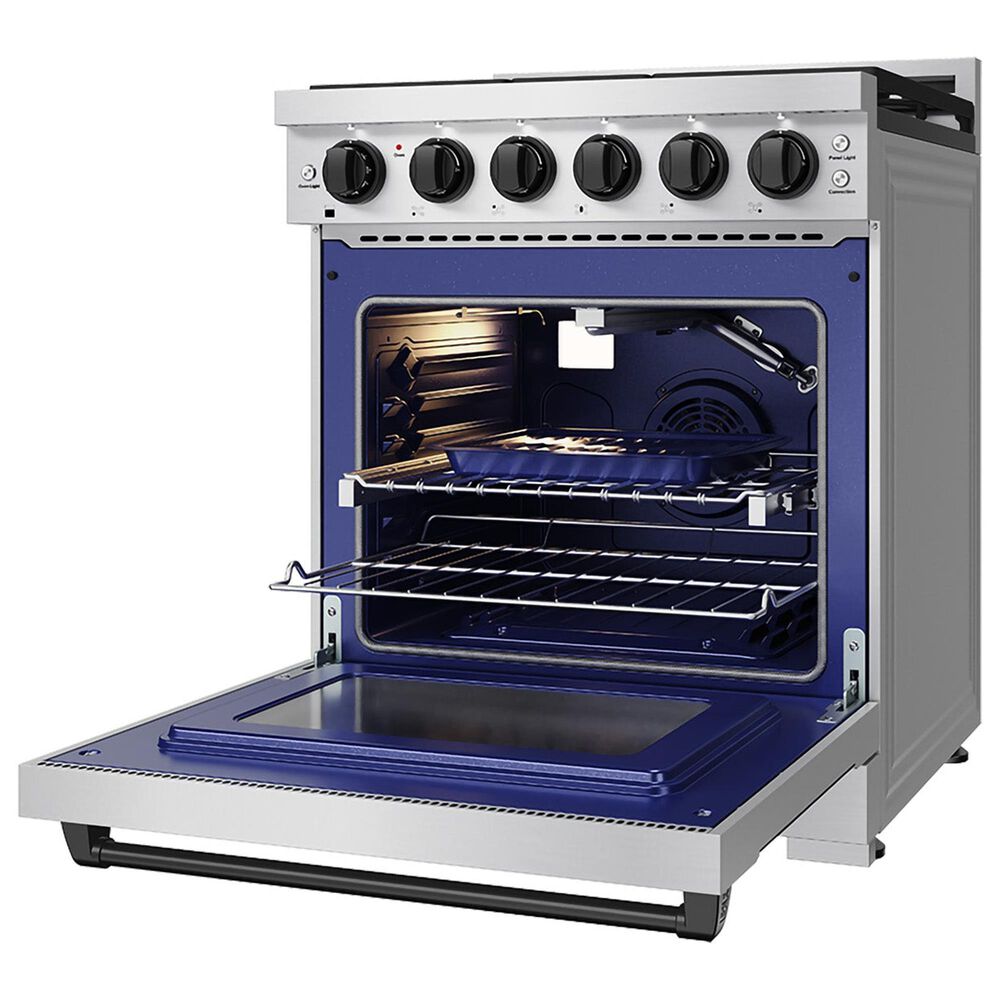 Thor Kitchen Gordon Ramsay 4.6 Cu. Ft. Professional Gas Range with Black Handle Kit in Stainless Steel, , large