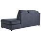 Ashley Maxon Place 2-Piece Left Facing Stationary Sectional in Navy, , large