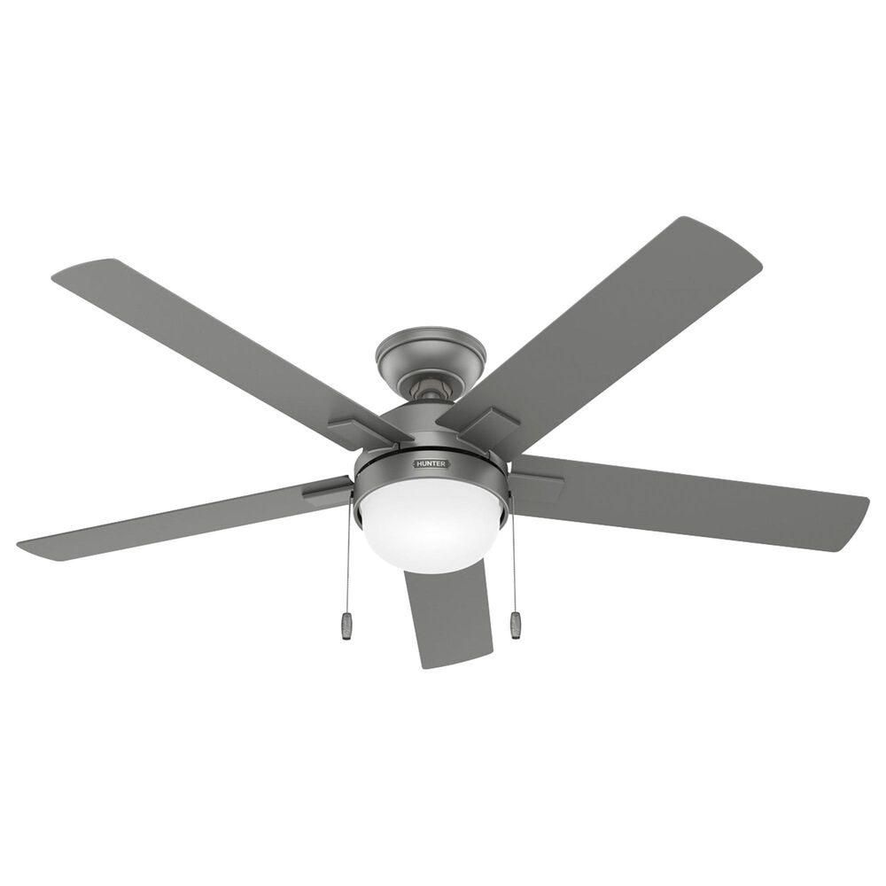 Hunter Zeal 52" Indoor Ceiling Fan in Matte Silver, , large