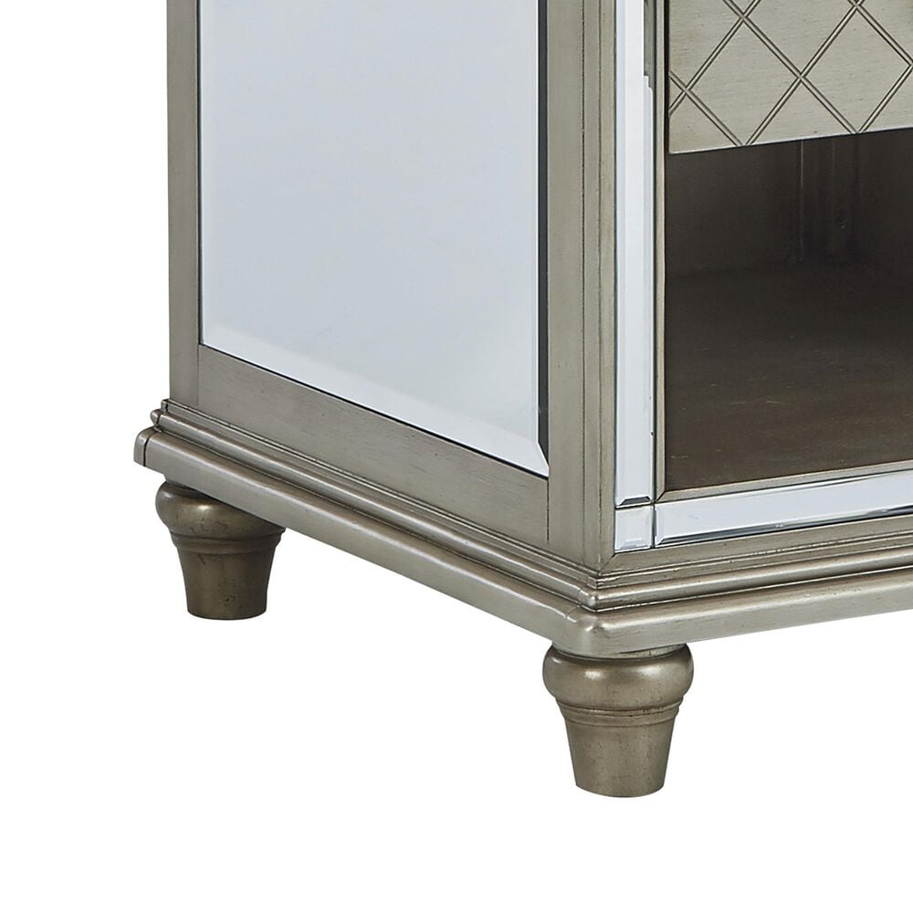 Ashley Chevanna End Table in Metallic Silvertone, , large