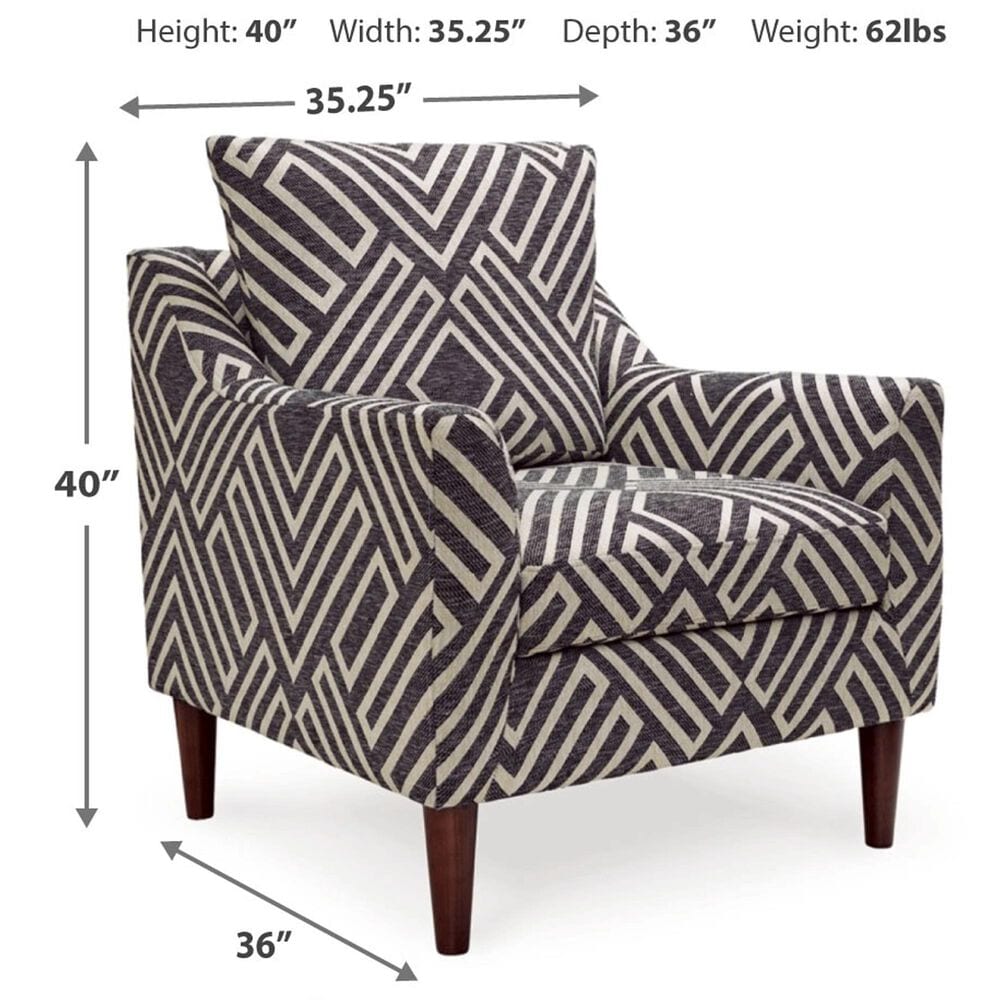 Ashley Morrilton Next-Gen Nuvella Accent Chair in Natural and Charcoal, , large