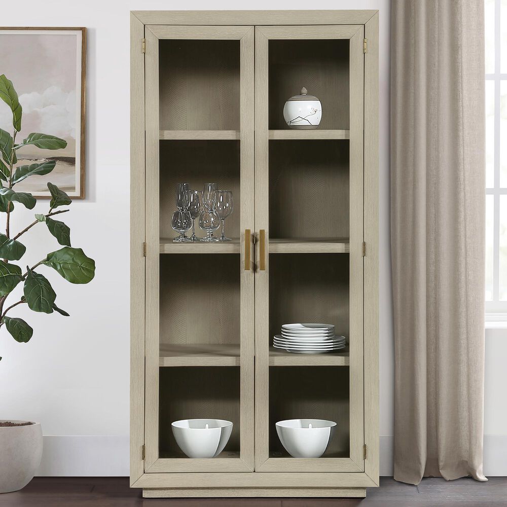 Crystal City Garland Curio Cabinet in Sand, , large
