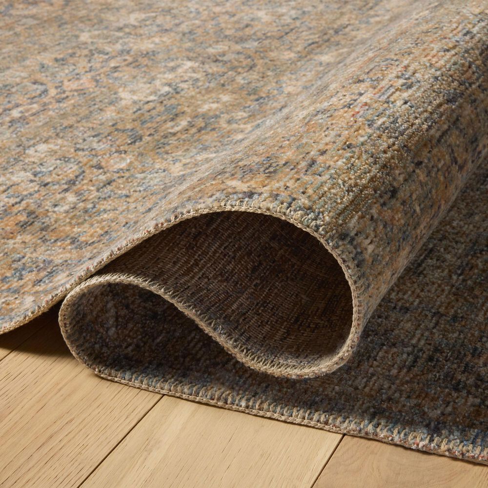 Amber Lewis x Loloi Molly Denim and Gold 2'7" x 7'9" Runner, , large