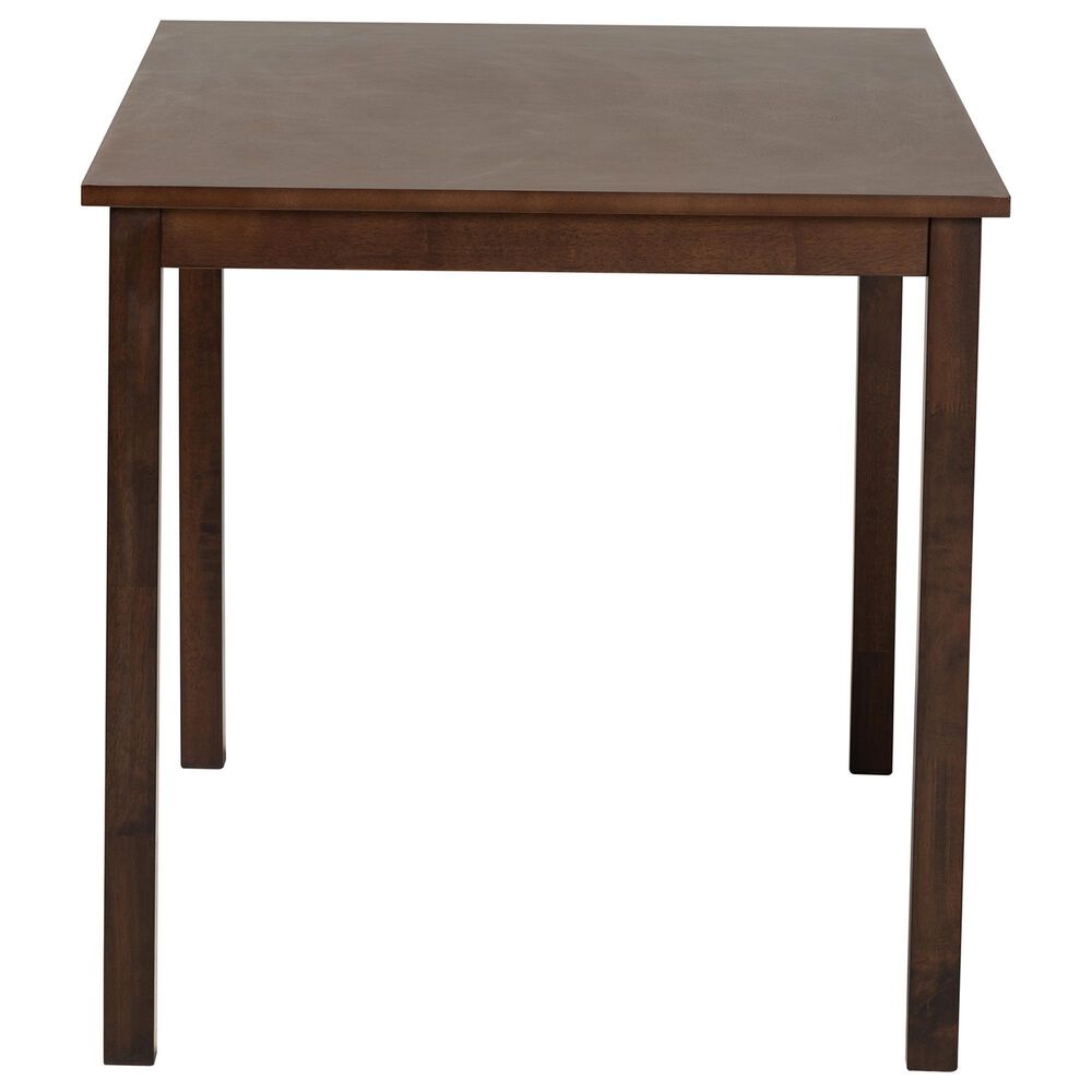 Baxton Studio Andrew Dining Table in Dark Brown - Table Only, , large