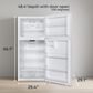 Element 18.1 Cu. Ft. Top Freezer Refrigerator in White, , large