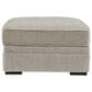 Ashley Calnita Oversized Swivel Accent Chair with Ottoman in Sisal, , large
