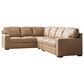 Ashley 3-Piece Leather Sectional in Brown, , large