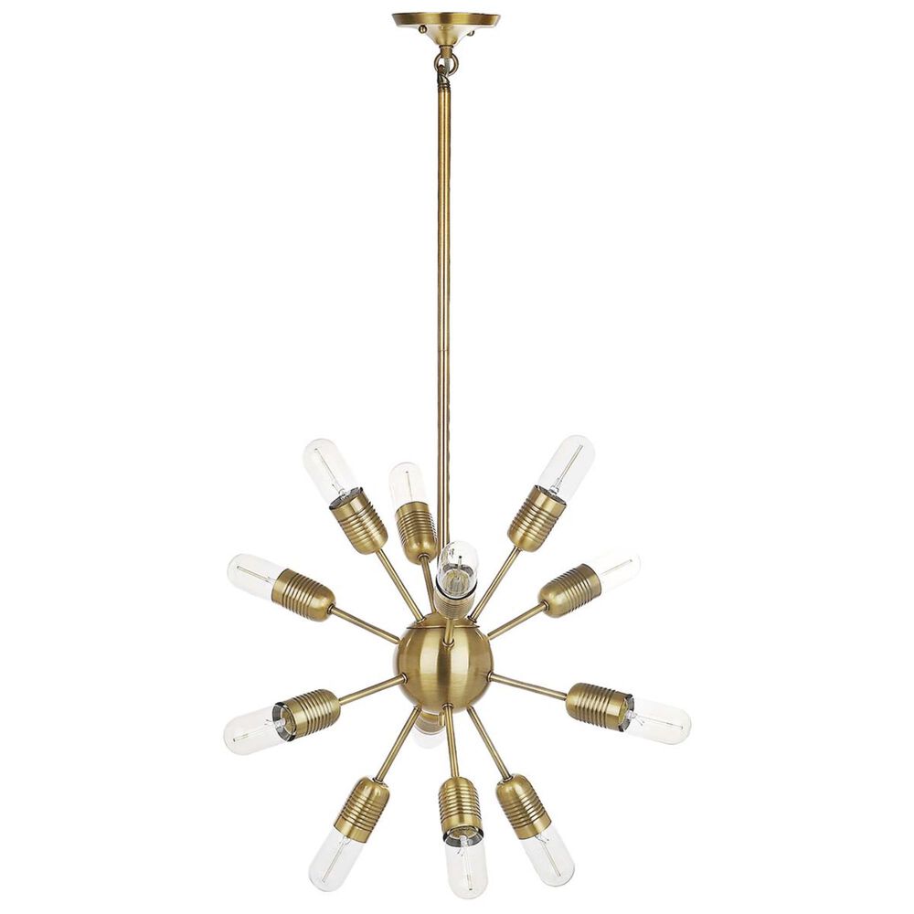 Safavieh Raging 17.5" 12-Light Solace Pendant in Gold, , large