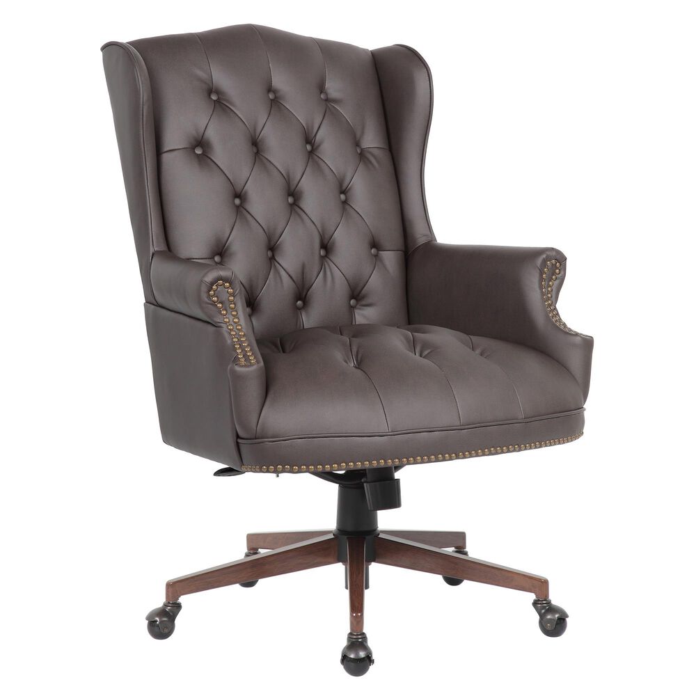 Presidential Seating Desk Chair in Bomber Brown, , large