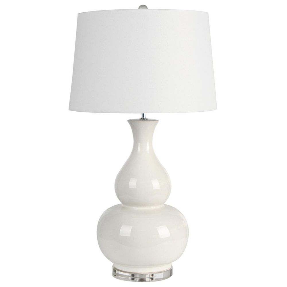 Sagebrook Home 32" Glass Table Lamp in Ivory, , large