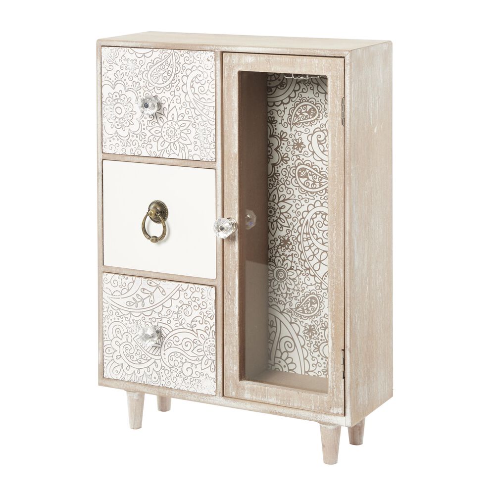 Maple and Jade Eclectic Wood Jewelry Box in Light Brown, , large