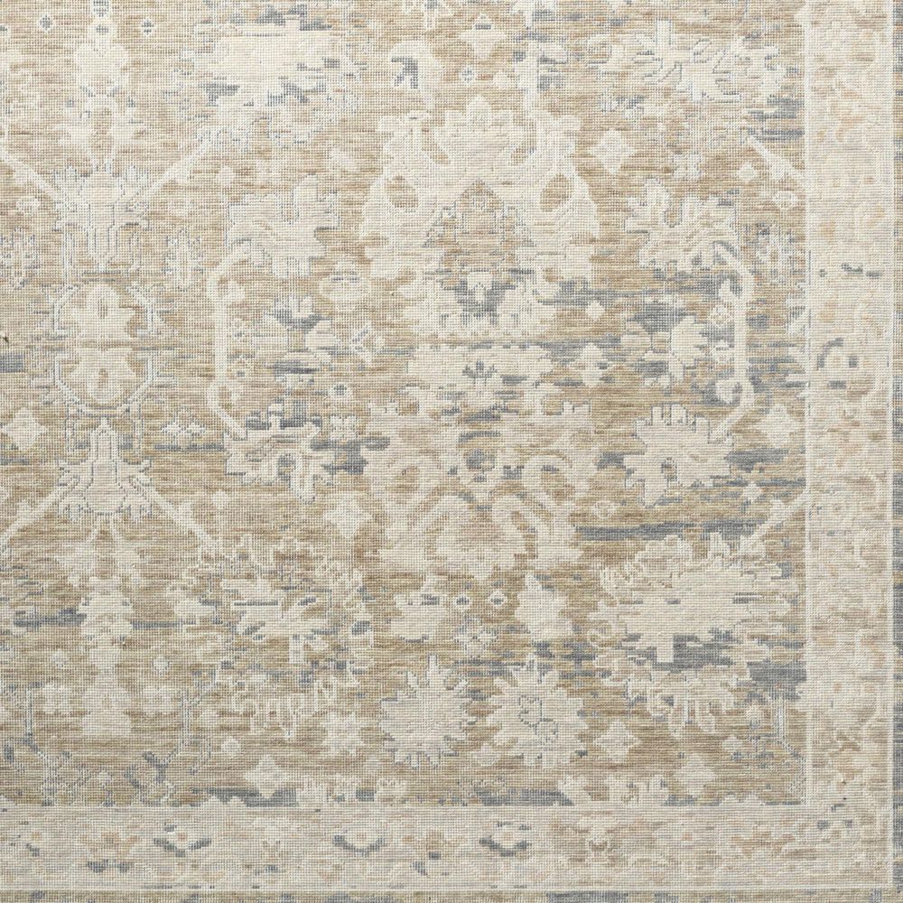 Surya Once Upon a Time Light Brown, Light Gray, Tan, Ivory and Gray 7'10" x 9'10" Area Rug, , large