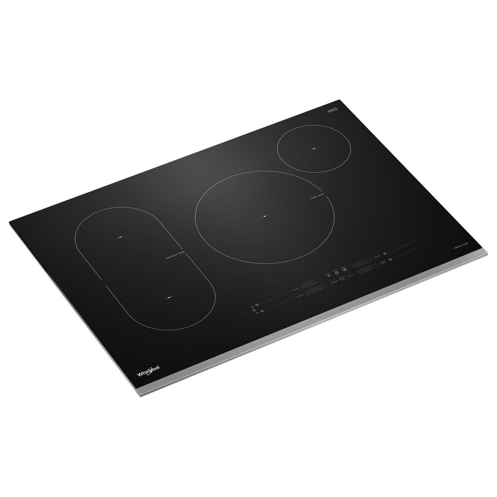 Whirlpool 30" Intelligent Induction Cooktop with Temp Cook Technology in Black and Stainless Steel, , large