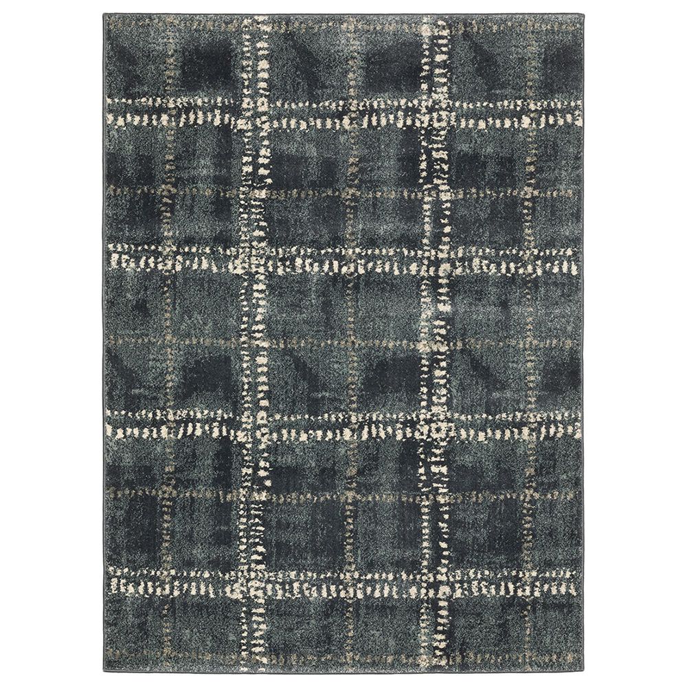 Oriental Weavers Carson Fairfield 746J 9"10" x 12"10" Blue Area Rug, , large