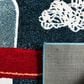 Safavieh Carousel CRK167 8" Square Navy and Ivory Kids Area Rug, , large
