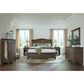 Riva Ridge Oxford King Sleigh Storage Bed in Cocoa with USB Ports, , large