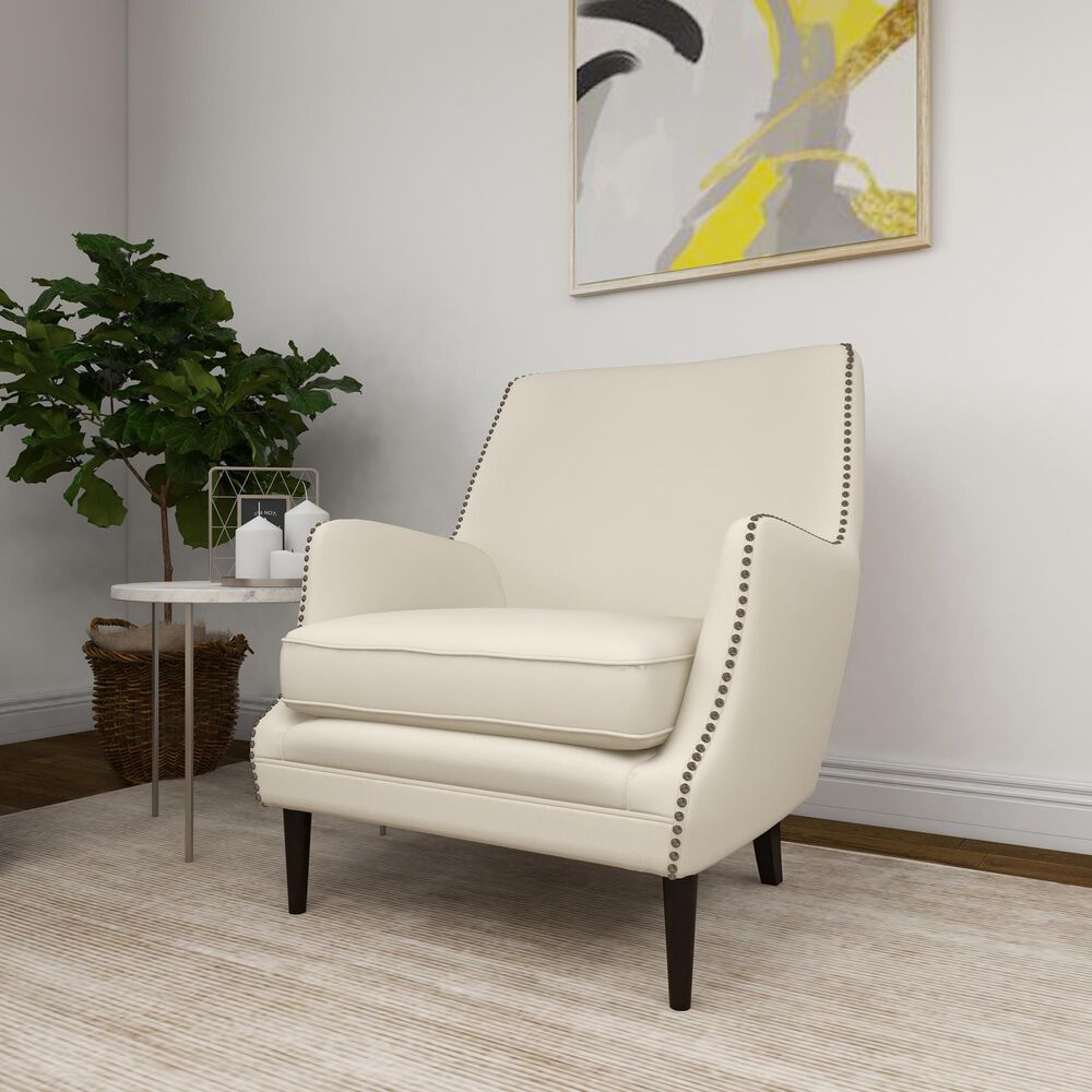 Maple and Jade Accent Chair in Beige, , large