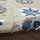 Nourison Aloha 5"3" x 7"5" Grey and Blue Indoor/Outdoor Area Rug, , large