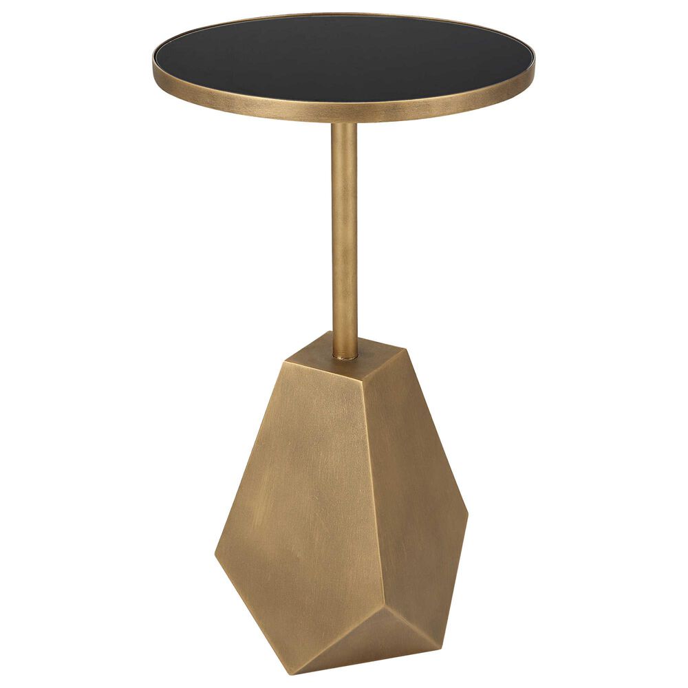 Uttermost Comet Accent Table in Black and Antique Bronze, , large