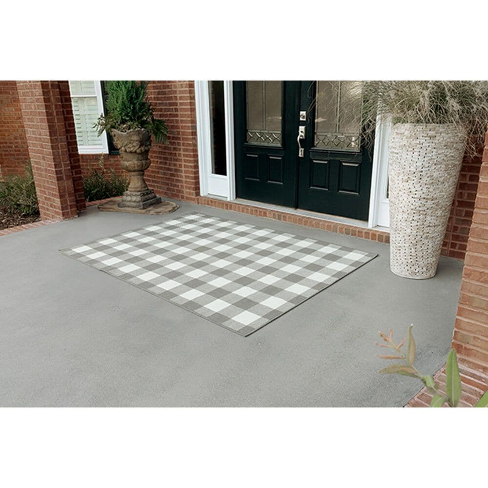 Oriental Weavers Marina Geometric 2598W 8&#39;6&quot; x 13&#39; Gray Area Rug, , large