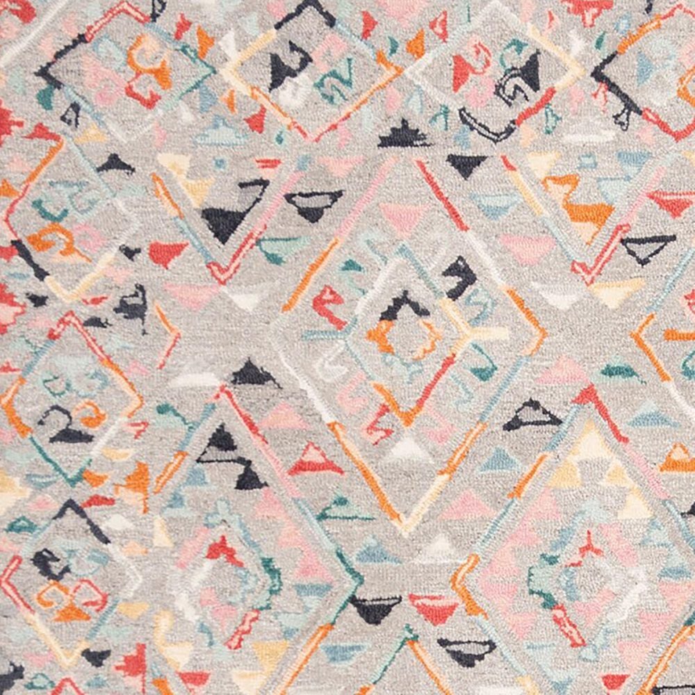 Safavieh Micro-Loop 4&#39; x 6&#39; Gray and Pink Area Rug, , large