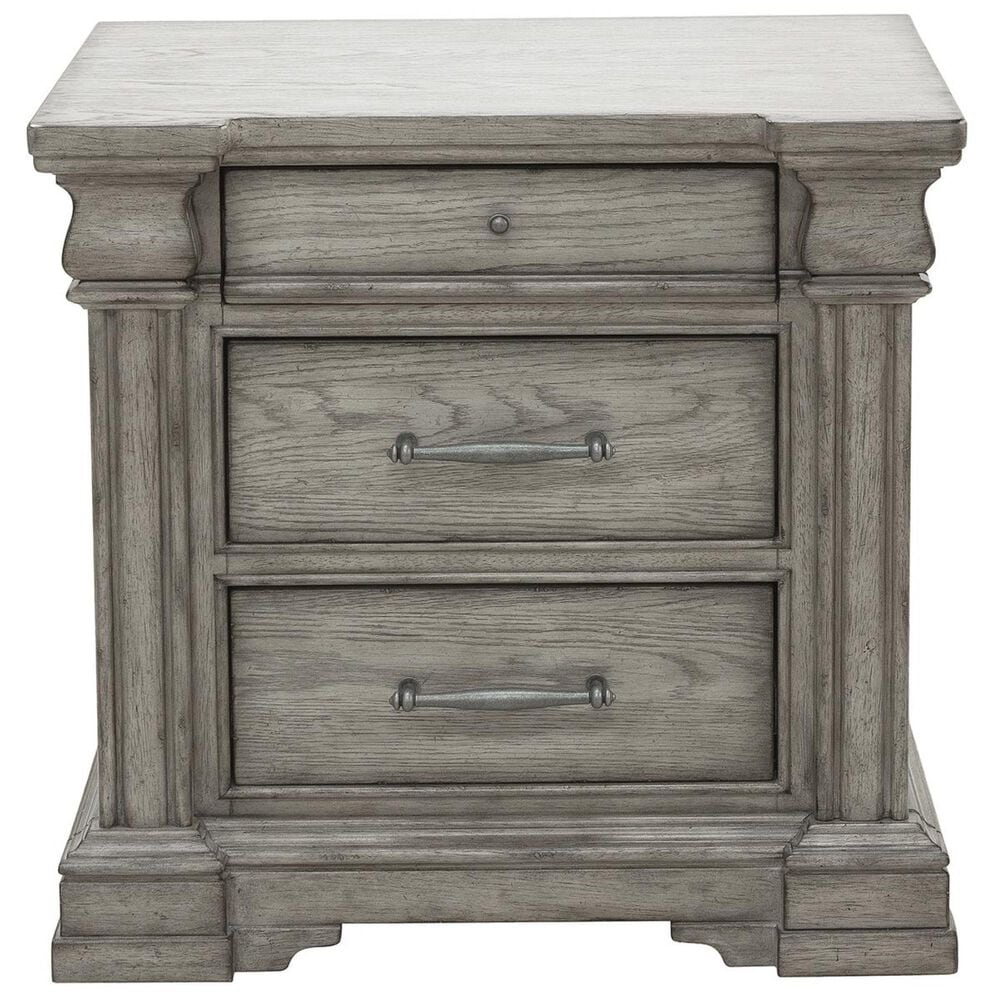 Chapel Hill Madison Ridge 4 Piece Queen Storage Bedroom Set in Bluff Gray, , large