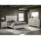 Crown Mark Lorraine 4-Piece Queen Bedroom Set in White, , large