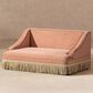 Jennifer Taylor Home Duchess 33" Medium Princess Pet Bed Sofa with Fringe Skirt in Peach Orange, , large