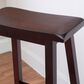 Linon Home Decor Saddle Bar Stool in Dark Brown, , large