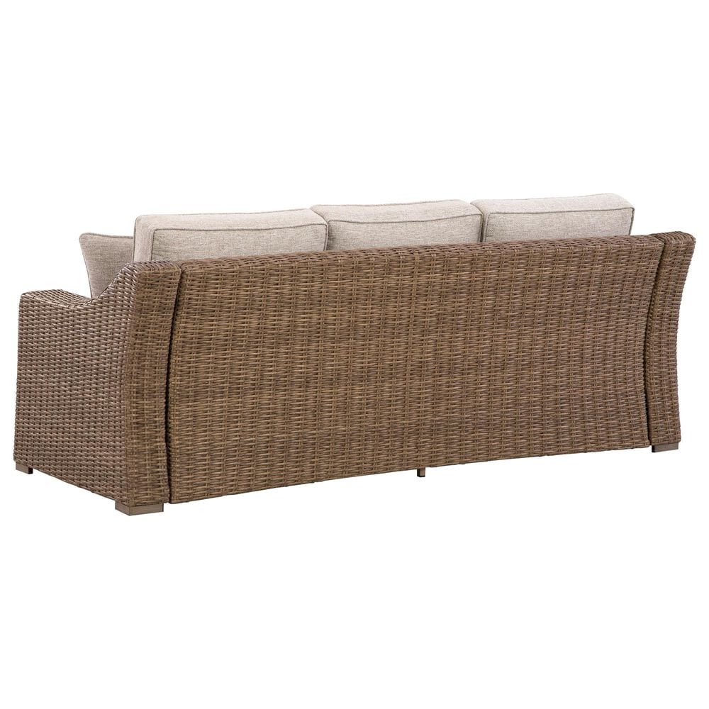 Ashley Laguna Heights Stationary Sofa with Cushions in Beige, , large