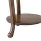Linon Home Decor Aubert Round Side Table in Hazelnut, , large
