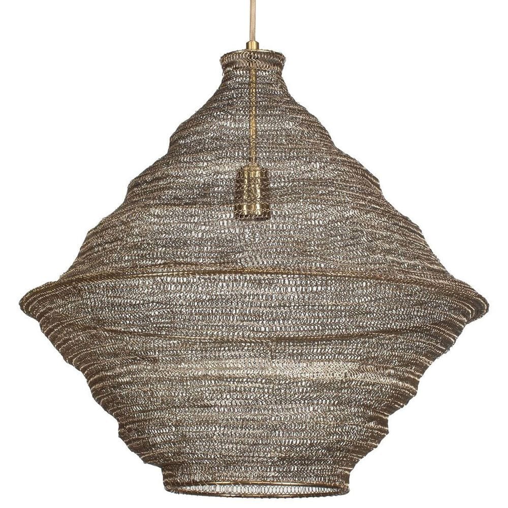 Uttermost Sigh 1-Light Pendant in Antique Brass, , large