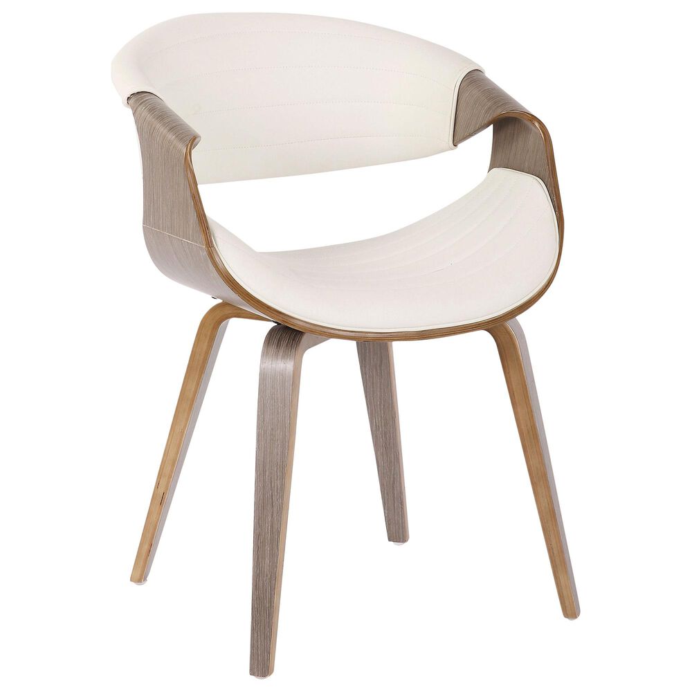 Lumisource Curvo Dining Chair in White and Grey, , large