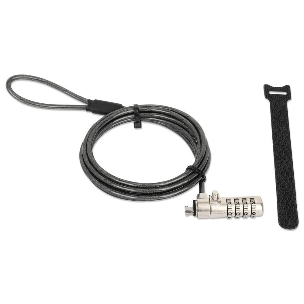 Manhattan Laptop Combination Lock for Nano Security Slot in Translucent Black and Silver, , large