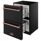Thor Kitchen Gordon Ramsay 5.4 Cu. Ft. Undercounter Drawer Freezer with Rose Gold Handle Kit in Black, , large