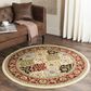 Safavieh Lyndhurst LNH320 5"3" Round Multicolor and Red Area Rug, , large