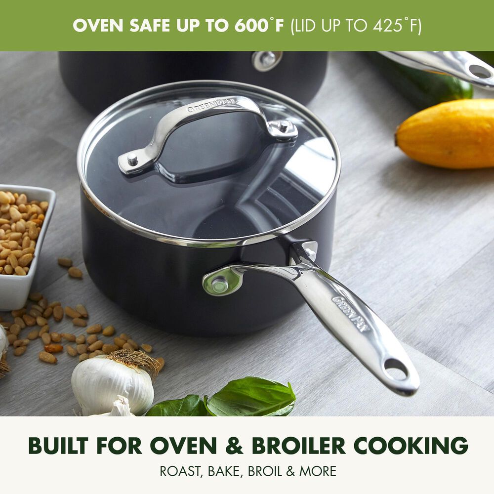 Green Pan Valencia Pro 2-Quart Nonstick Saucepan with Lid in Grey, , large