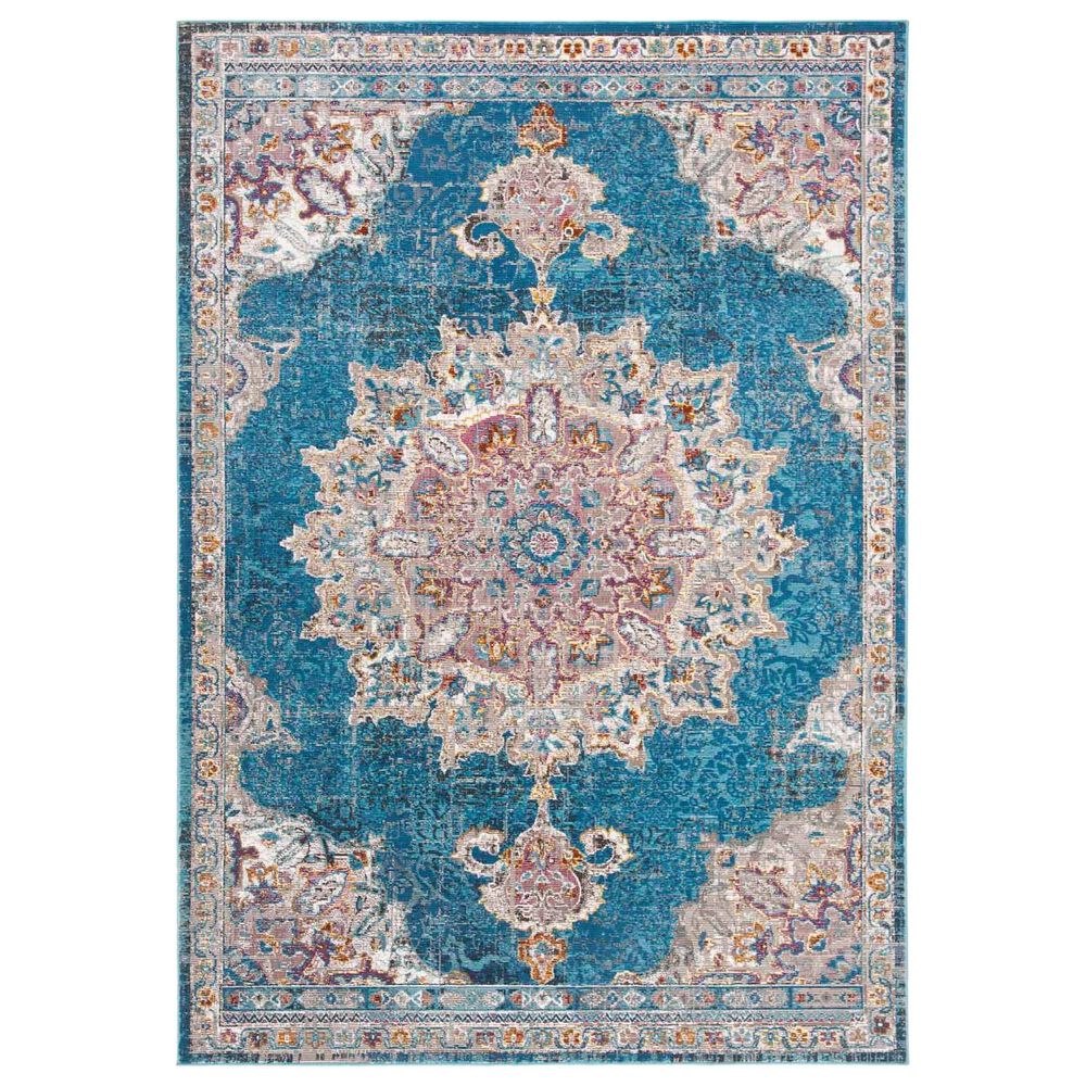 Safavieh Aria ARA103N 3" x 5" Blue and Ivory Area Rug, , large