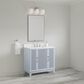 37B Fenwick 36" Single Bathroom Vanity in Soft Blue with Glossy White Composite Stone Top and Backsplash, , large