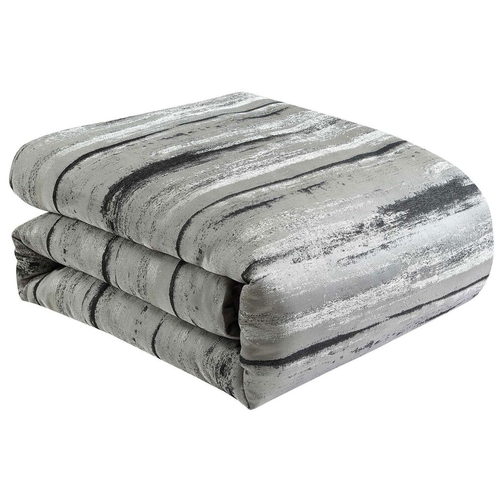 Hallmart Collectibles Eris 7-Piece King Comforter Set in Black and Gray, , large