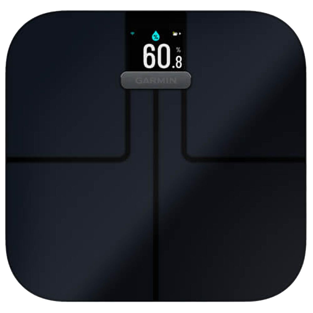 Garmin Vivomove Sport Smartwatch 28mm Black Case with Silicone Band and Black Index S2 Smart Scale, , large