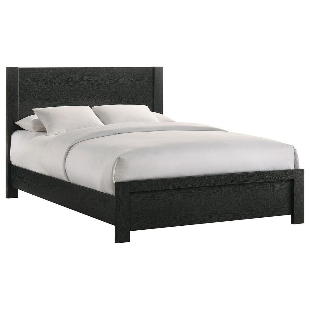 Mayberry Hill South Bend 5 Piece Queen Panel Bedroom Set in Black, , large